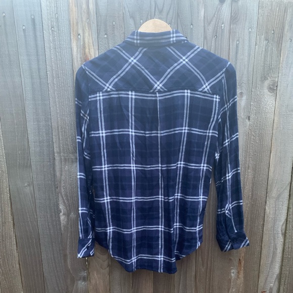 Rails blue and white plaid button down shirt - Picture 6 of 8